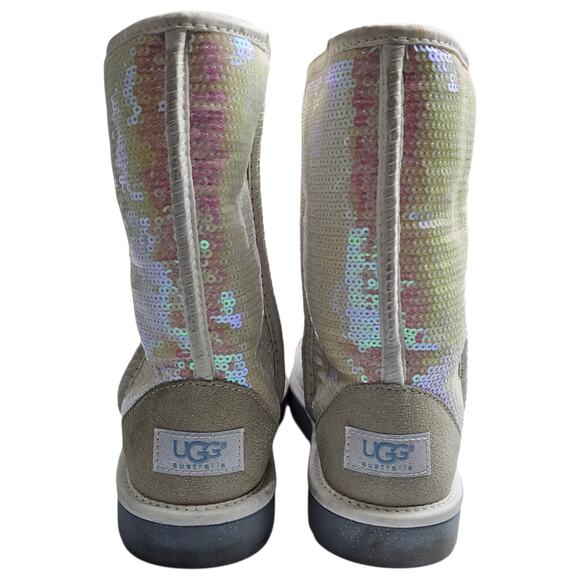 UGG Australia I Do! Bridal Iridescent Sparkles Classic Short Boots Size 8 - Picture 7 of 13